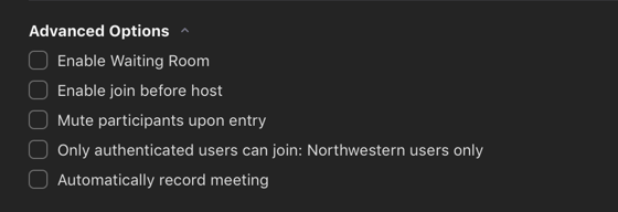 Advanced Options for Event Stream Scheduling