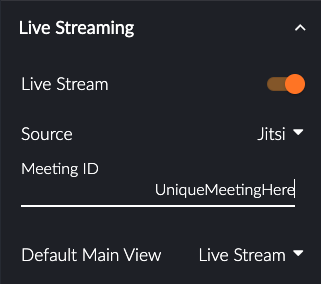 Jitsi Input ID