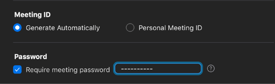 Zoom Settings